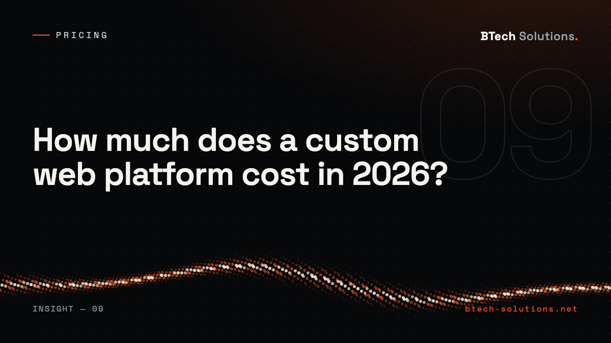 How much does a custom web platform cost in 2026?